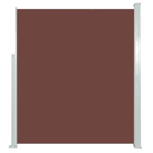 vidaXL toldo lateral retráctil 160x500 cm marrón