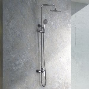 Imex - columna ducha monomando con grifo cromado serie bélgica