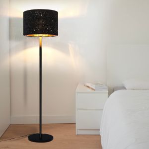 Nettlife lámpara de pie negro 30x30