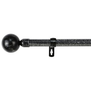 Barra de forja universal extensible (negro+gris, 120-210cm bola)