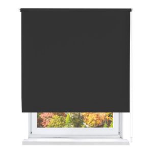 Home mercury- estor enrollable opaco, blackout (negro, 150x180cm)