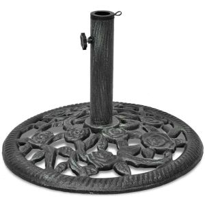 vidaXL base de sombrilla de hierro fundido 12 kg 48 cm