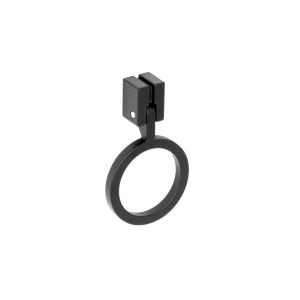 Tirador para muebles en zamac 45 mm largo negro