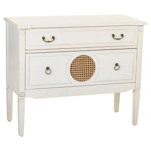 Cómoda de madera blanca 88x38x72