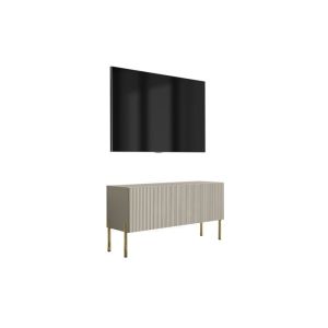 Mueble tv - frontal estriado cachemir - 100x32x52 cm