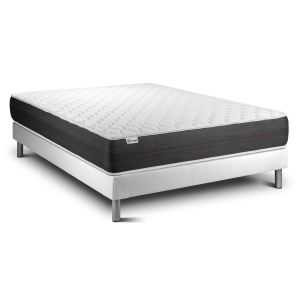 Conjunto vital spring 200 x 200 cm somier kit blanco