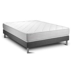 Conjunto vitalmemo 180 x 220 cm somier kit gris