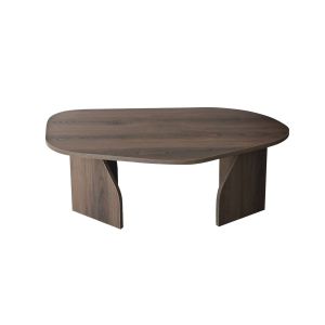 Mesa de centro de madera <<rock>> 100 x 60 x 35 cm - nogal
