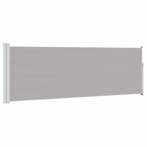 vidaXL toldo lateral retráctil de jardín gris 100x300 cm