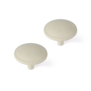 Pomo para mueble rei 3118 | 31x31x24 mm | greige | 2 uds. | zamak