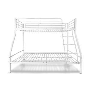 Litera matrimonial metálica para 3 personas,200x145x96cm color blanco