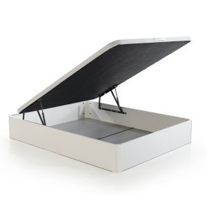 Canapé 90x190 cm blanco abatible descansin reforzado y almacenaje
