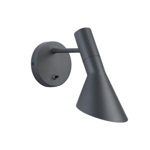 Apliques giratorios diseño gris, iluminación moderna para hogar E27