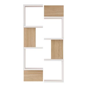 Juego de 2 estanterías de pared omn 8 estantes 93x24x15 cm blanco