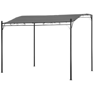 Pérgola adosada 3 × 2,5m nice gris