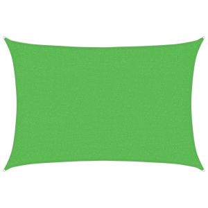 Toldo de vela hdpe verde claro 160 g/m² 2x3 m