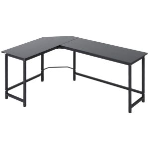 Mesa de ordenador 168x120x75 cm aglomerado de madera y metal vinsetto