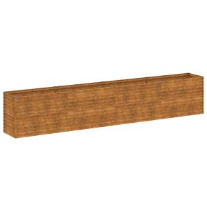 vidaXL jardinera elevada 385x50x69 cm de acero corten
