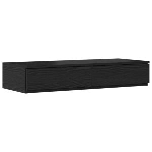 Casa lúmina - mesita de noche negro madeira  100 x 36,5 x 16,5 cm
