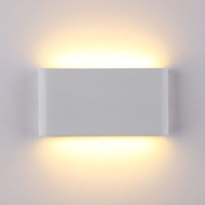 Aplique de pared interior y exterior up/down 12 w 3000 k blanco