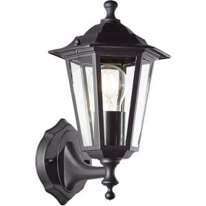 Aplique exterior - brilliant - carleen - metal/vidrio - negro - E27 máx 60w