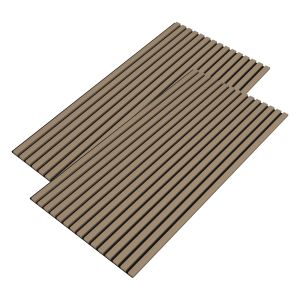 Set 2 paneles acústicos vang mdf 120×60×2 cm (1,44 m²) - nogal claro