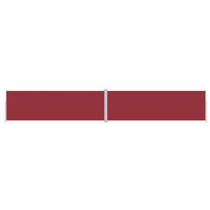 vidaXL toldo lateral retráctil rojo 200x1200 cm