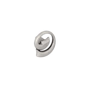 Pomo para muebles en zamac diámetro 31 x 21mm plata brillante lote de 6