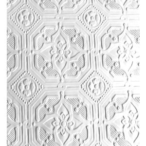 Papel pintado gaulan  lavable blanco repintable texturizado de 5.23m²