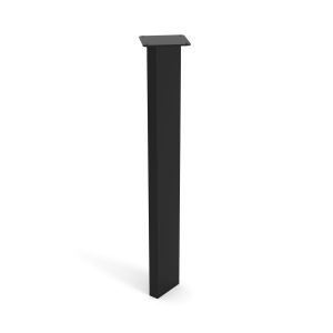 Pata de mesa rei 900 | 115x115x700 mm | negro poro | acero