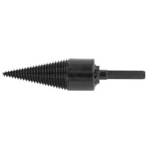 Broca leña 32mm carbono hexagonal negra partidor troncos