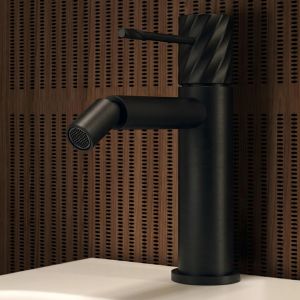 Imex - grifo bide monomando negro mate serie bless