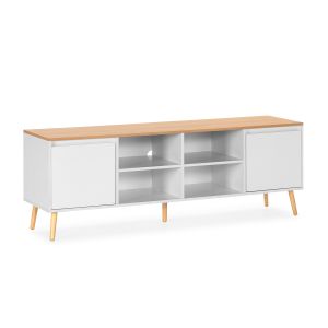 Mueble tv desi 2 puertas color blanco