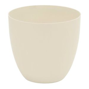 Maceta de inyección modelo cuenco color ecru ø32