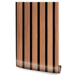 Papel Pintado Madera Laminada Para Dormitorio No Tejido 53 cm x 300 cm