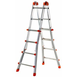Gierre-al002-escalera telescópica multiposición de aluminio peppina de 100