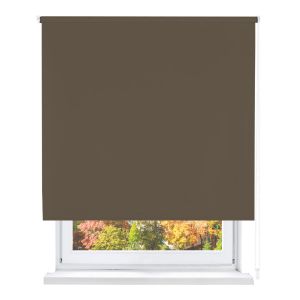 Home mercury- estor enrollable opaco, blackout (marrón, 150x180cm)