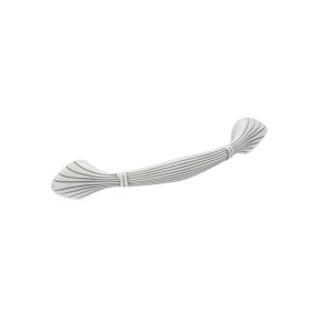 Tirador mueble 503 en zamac dist entre ejes 128mm plata blanca lote 25