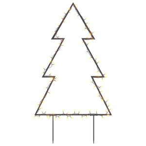 vidaXL árbol de navidad luces decorativas con estacas 80 LED 60 cm