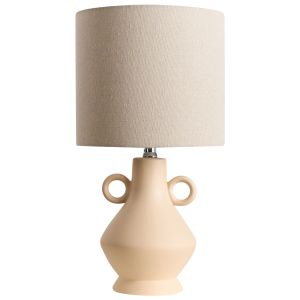 Lámpara de mesa kerulen cerámica beige