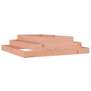 vidaXL jardinera de madera maciza de douglas 110x110x27 cm