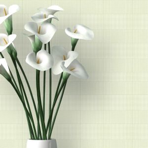 Papel pintado tnt con efecto textil pata de gallo verde
