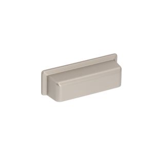 Tirador para mueble, zamac dist entre ejes 64mm alucover platino lote de 25