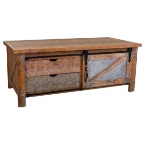Mesa de centro marrón 120x60x48