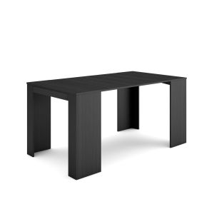Mesa consola extensible, 160x90x77cm, negro
