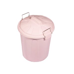 21 litros | rosa | cubo basura de plástico con tapadera | cubo almacenaje