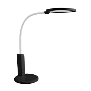 Flexo verne 7w 5000k negro/blanco inalámbrico táctil 33x14x14 cm