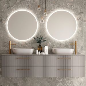 LEDimex - espejo redondo ø90cm LED retroiluminado serie bélgica