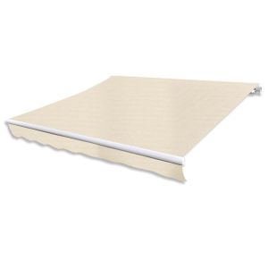 vidaXL toldo plegable motorizado 400 cm crema