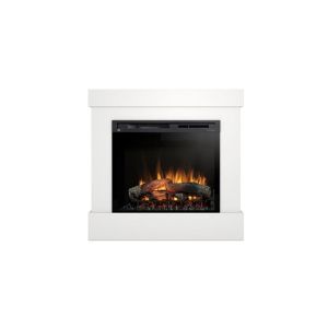 Diro - chimenea eléctrica LED de pie - blanco mate  28'